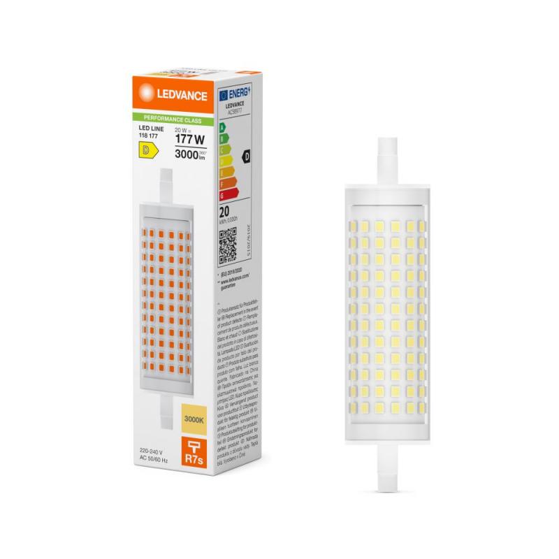 Ledvance R7s LED 118mm Stab Lampe 20W wie 177W warmweißes Licht 3000K